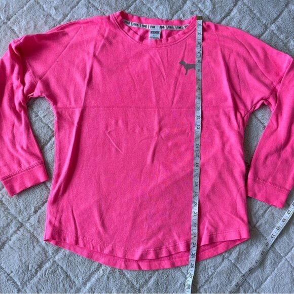 Victoria's Secret PINK | Coral Campus Crew Neck Sweater | Size Small - Picture 12 of 12